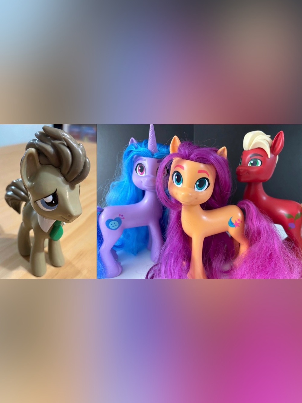 My Little Pony Lot of 4 - Funko G4 Dr. Whooves & 3 G5 Shining Adventures Figures